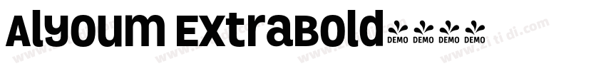 Alyoum ExtraBold字体转换